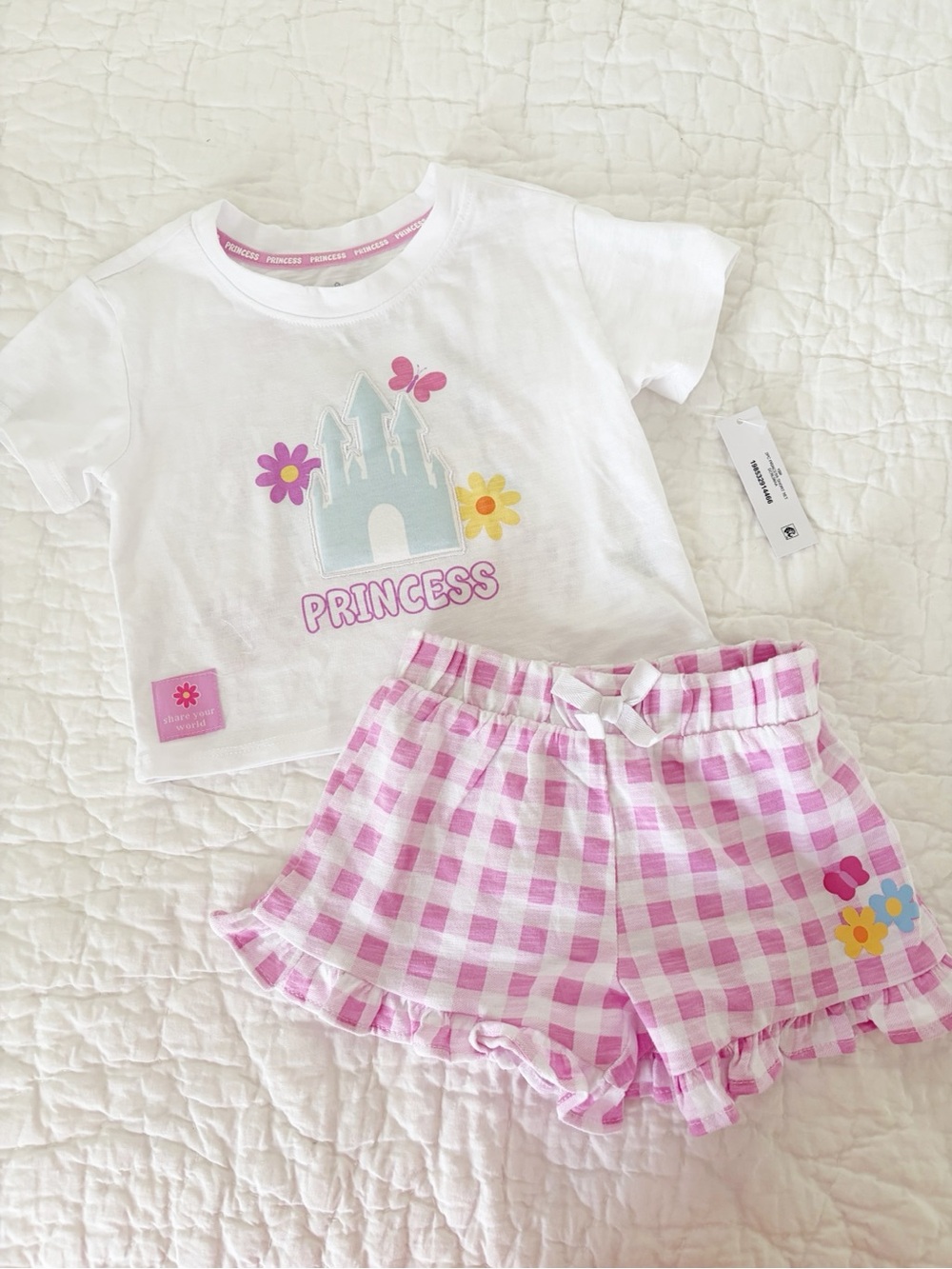 18m • NEW 👑 Disney Princess Matching Set shorts and t shirt